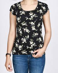 تیشرت زنانه گل‌دار